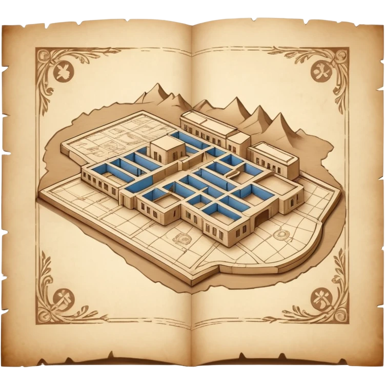 blueprints map opened emoji
