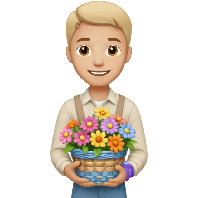 Cottagecore style man emoji