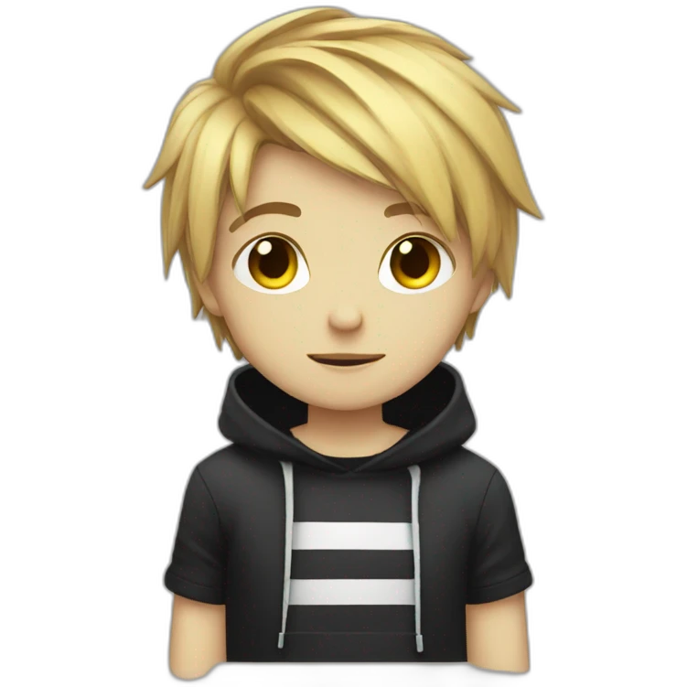 Cute emo boy emoji