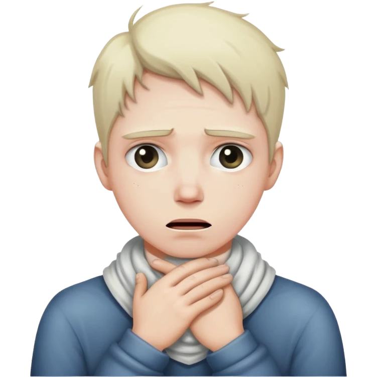strangling yourself emoji