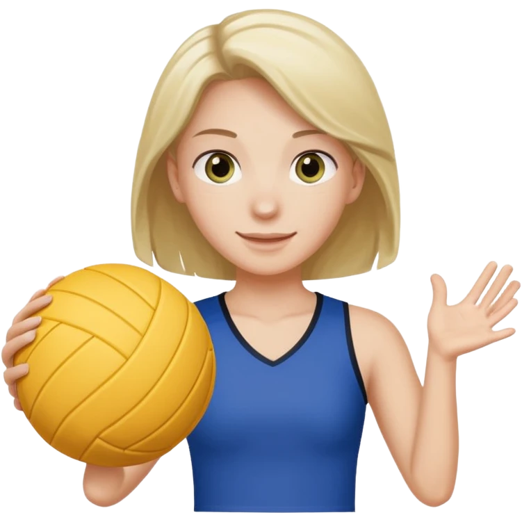 🏐 + 🥺 emoji