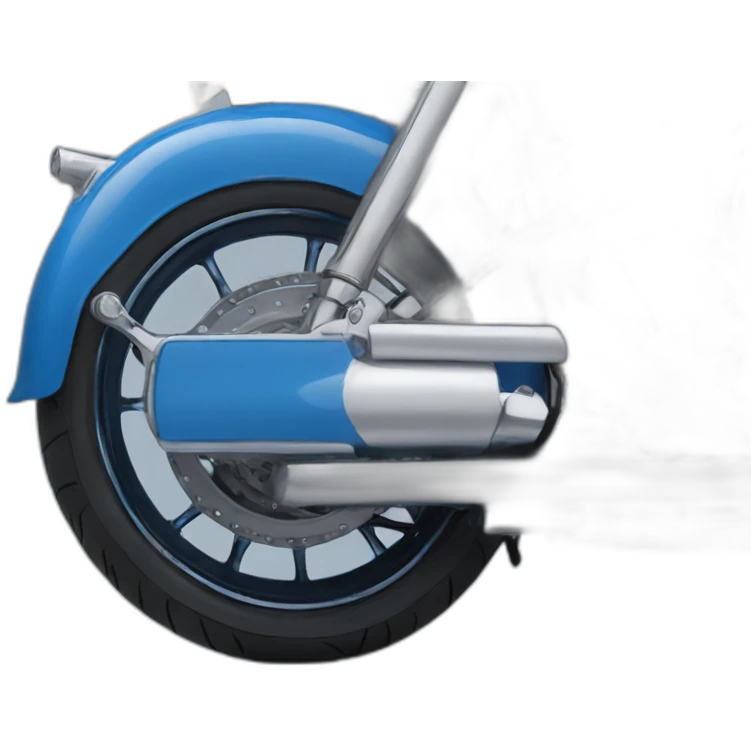 Jack White on a blue motorcycle  emoji
