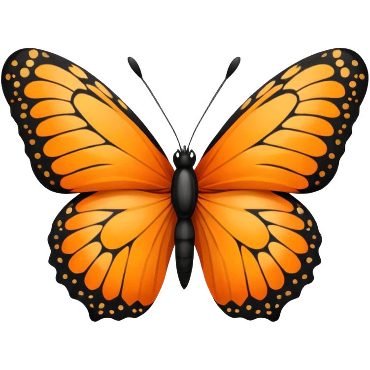 🦋 orange emoji