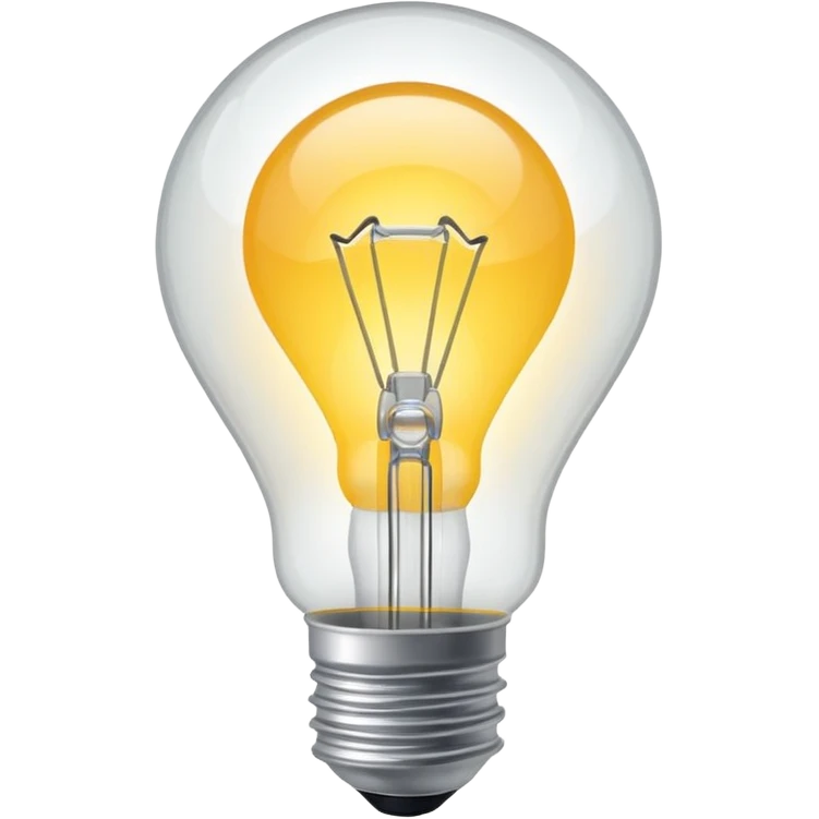 white light bulb emoji