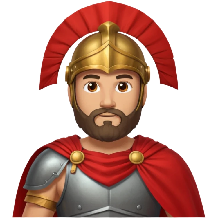 ancient greek warrior with beard emoji