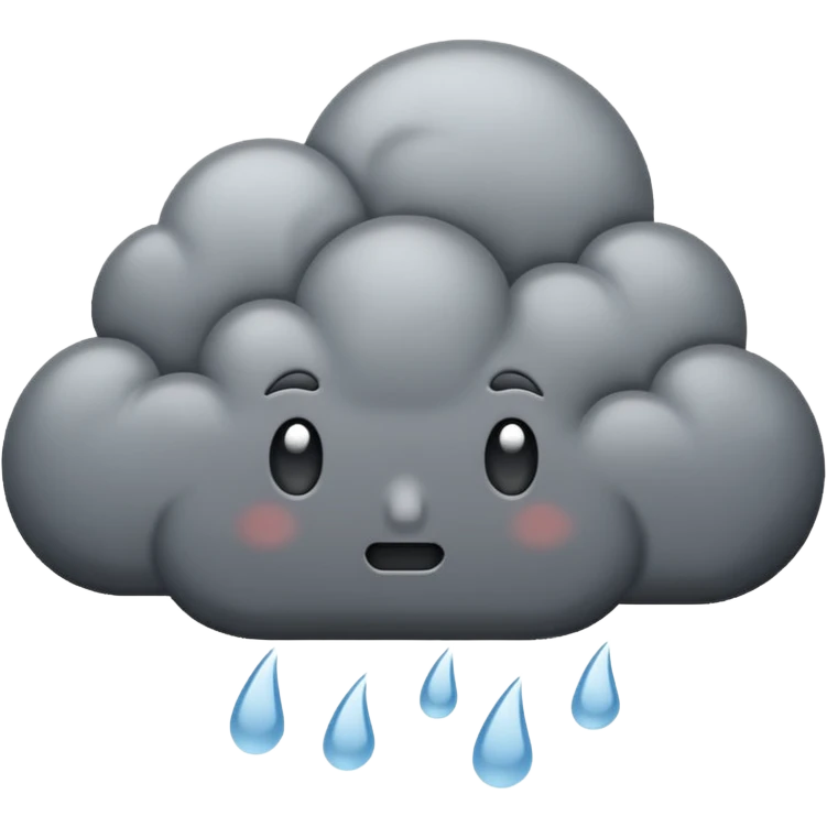 rain cloud emoji