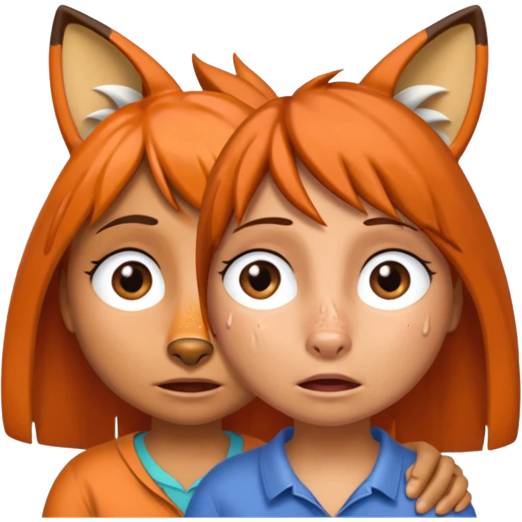 Make Dora and Swiper the fox crying emoji