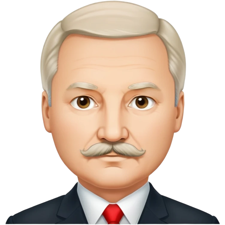 Alexander Lukashenko with mustache emoji