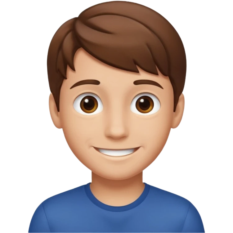 A boy sketch smiling emoji