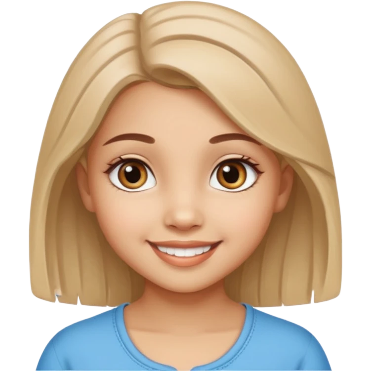 Cute girl with bindi and realistic eyes emoji