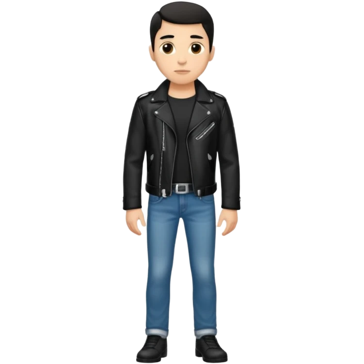 Five feet eleven, fit, stylish, and handsome, he had worked for a short while as a male model.  Today his hair is closely cropped, and his typical outfit consists of designer jeans and a blazer or leather jacket, mostly in tones of black, white, and gray. emoji