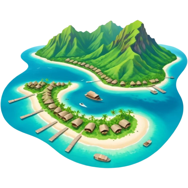 Moorea Island from above emoji