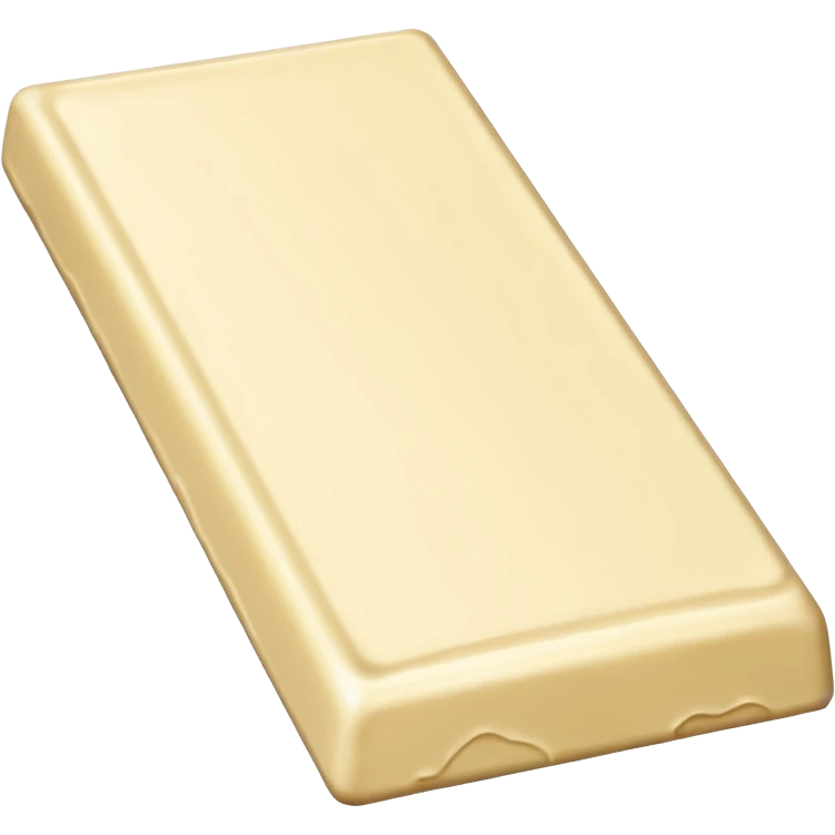 White chocolate bar emoji