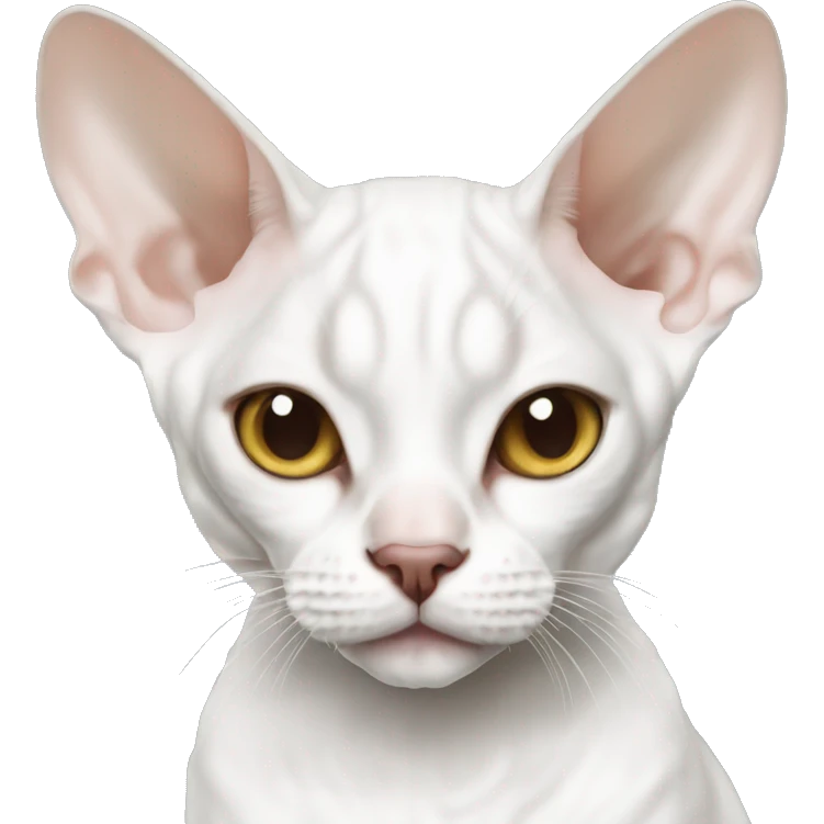 White Devon rex emoji