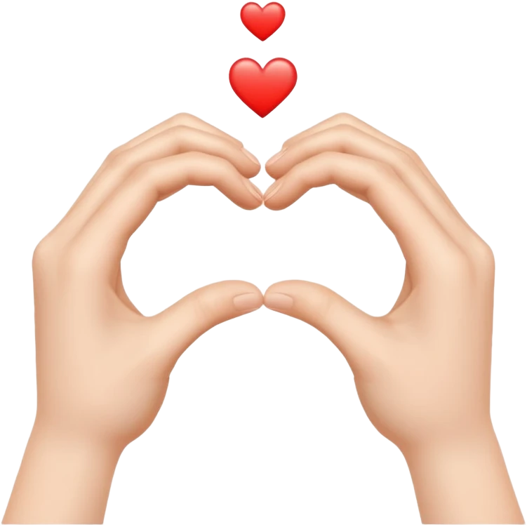 HEART HANDS emoji