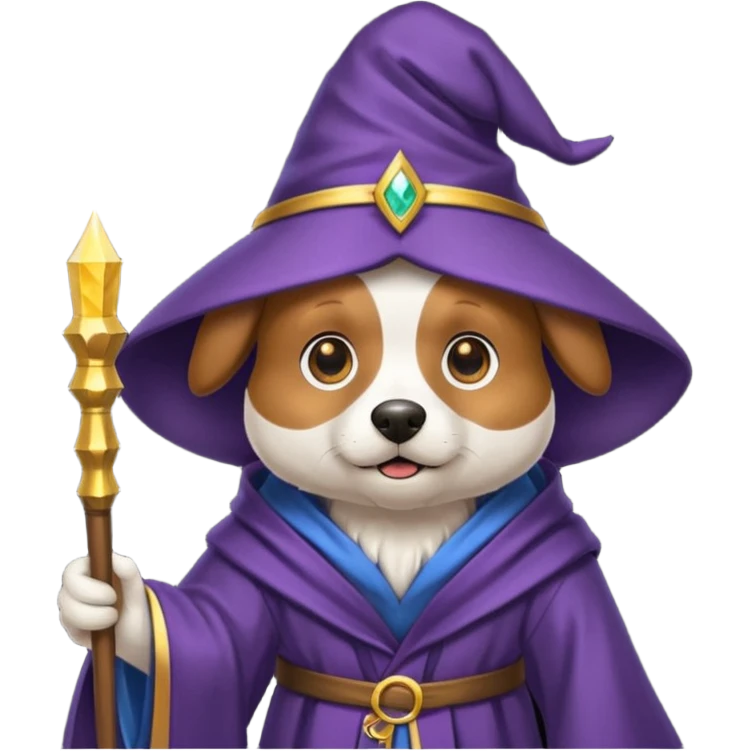 Dog wizard emoji