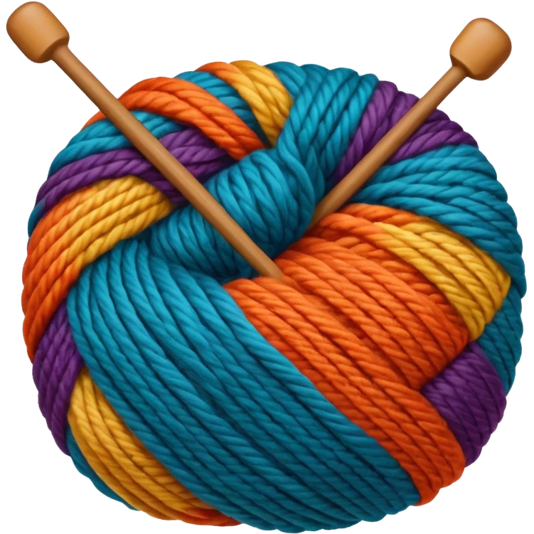 Knitting emoji