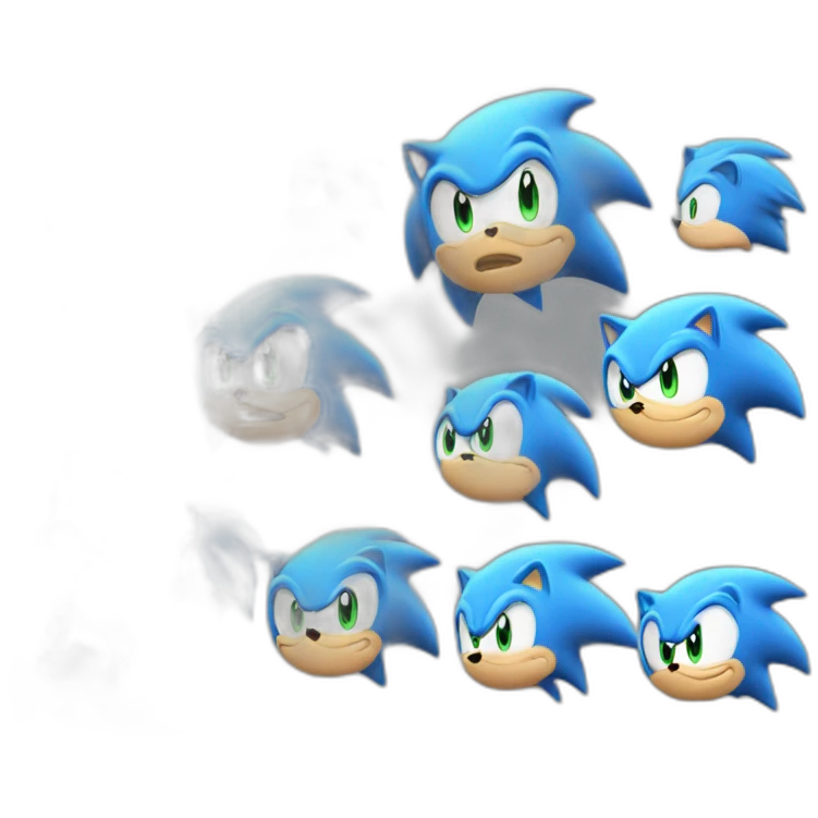 Light blue sonic head emoji