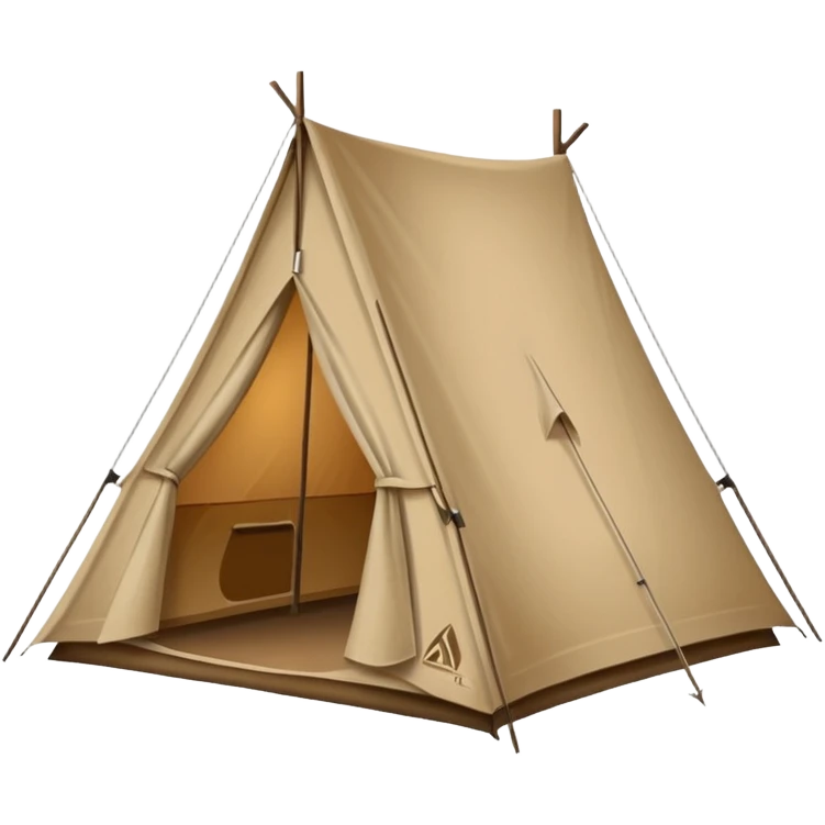 Hiking tent emoji
