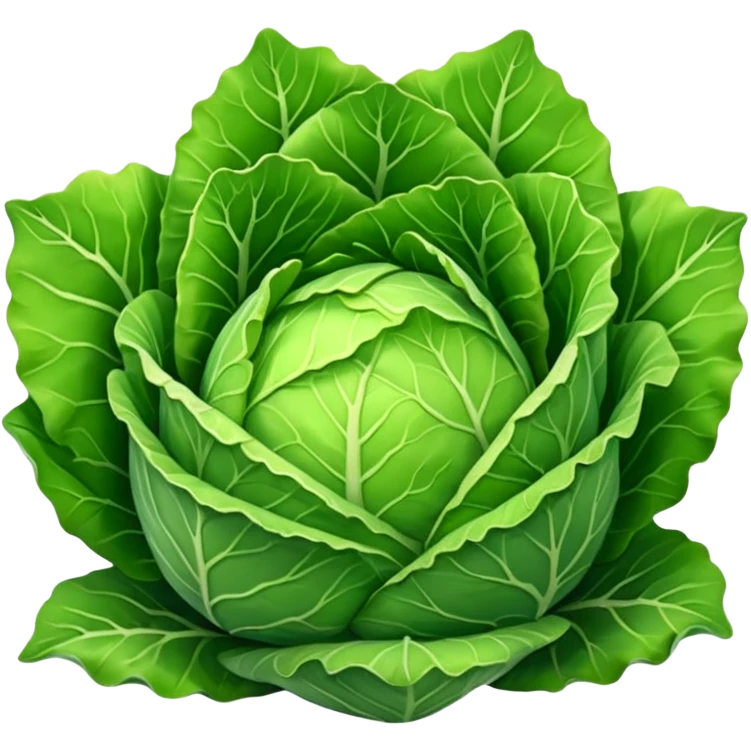 green pointy cabbage NOT rounded emoji