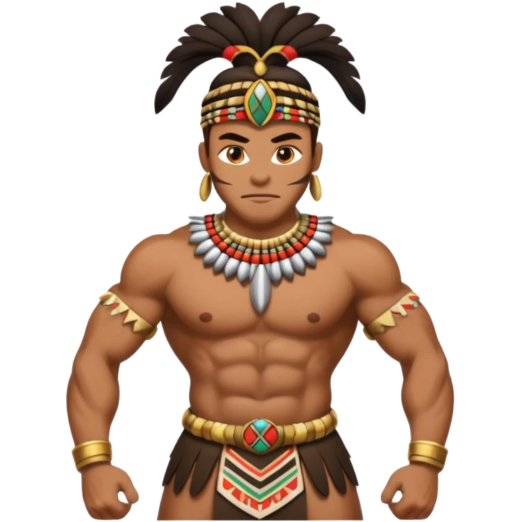 zulu warrior bending over emoji
