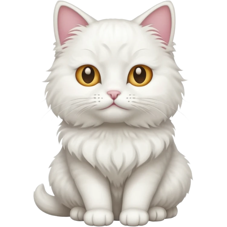 Cat white emoji