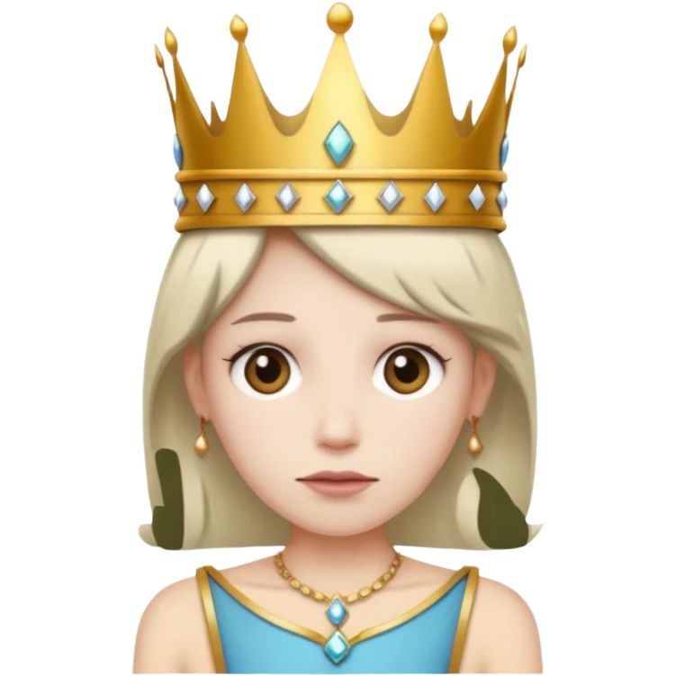 White crown skinny emoji