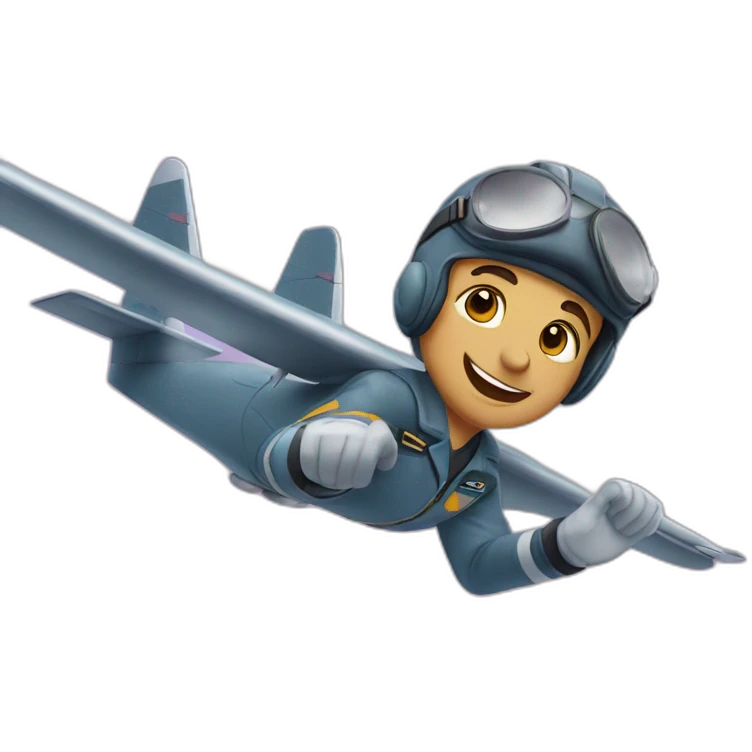 Acrobatics pilot emoji