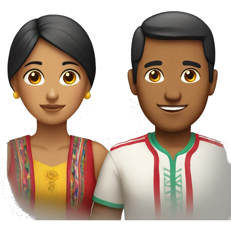 a peruvian couple emoji