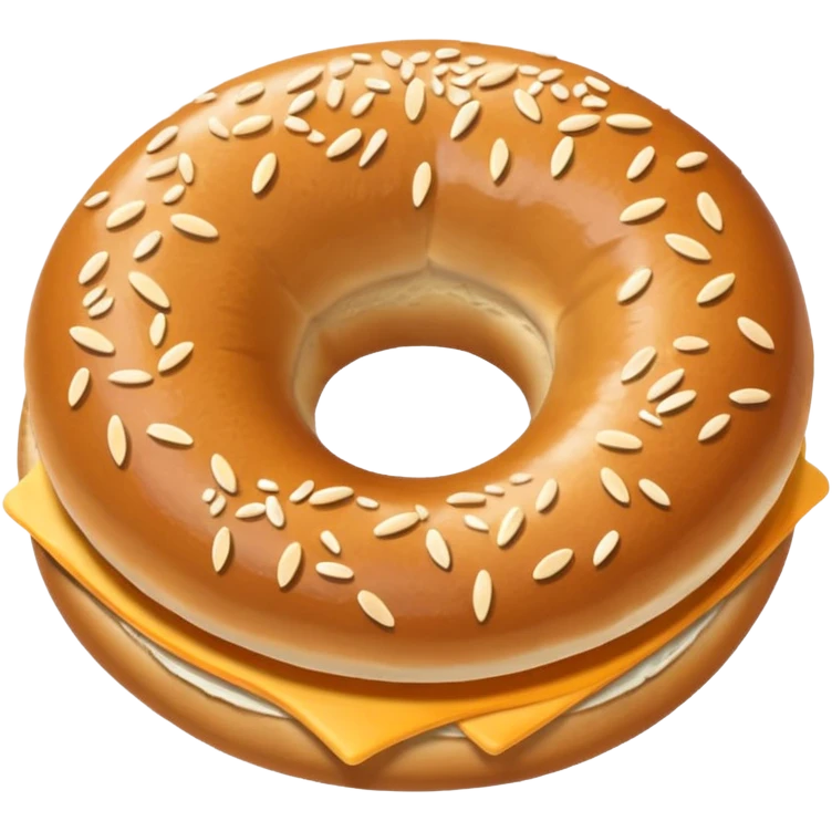 Mutlu simit emoji