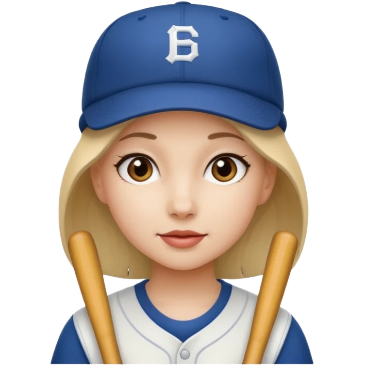 baseball hatted girl emoji