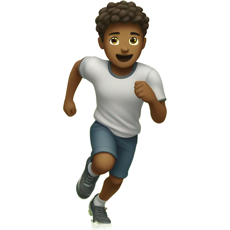 Seeing your brother running up the hill emoji