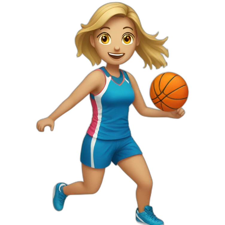 female playing netball emoji | AI Emoji Generator