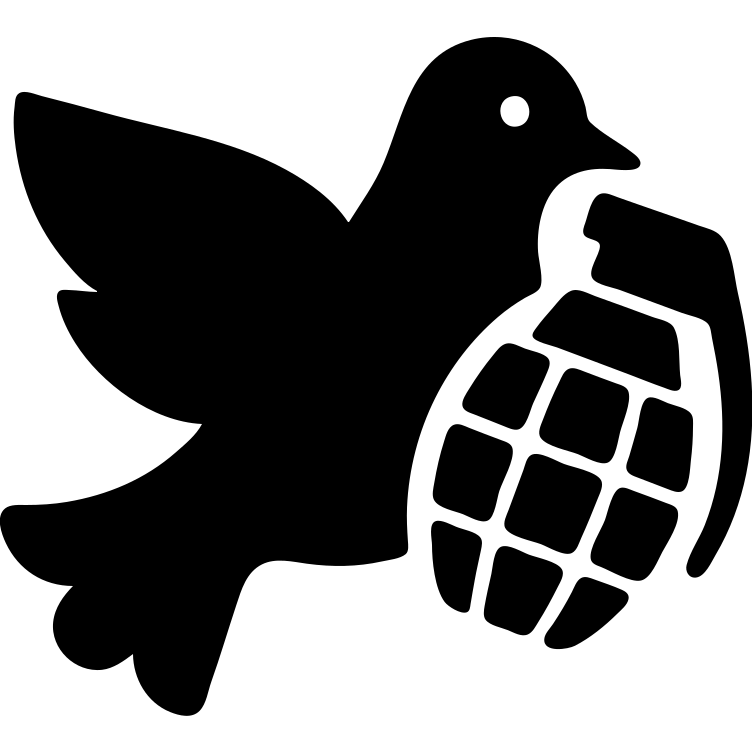 dove holding a grenade emoji