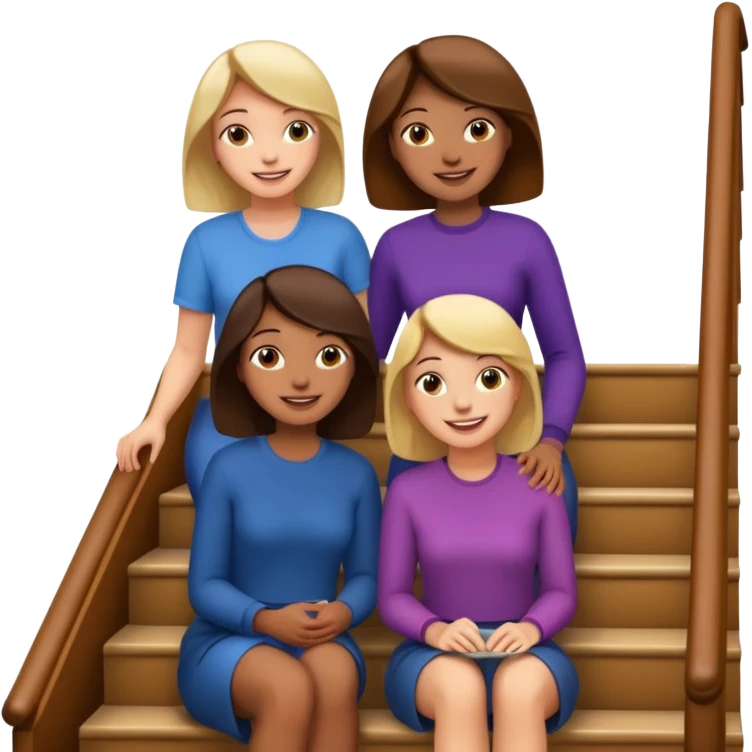 women on stair emoji