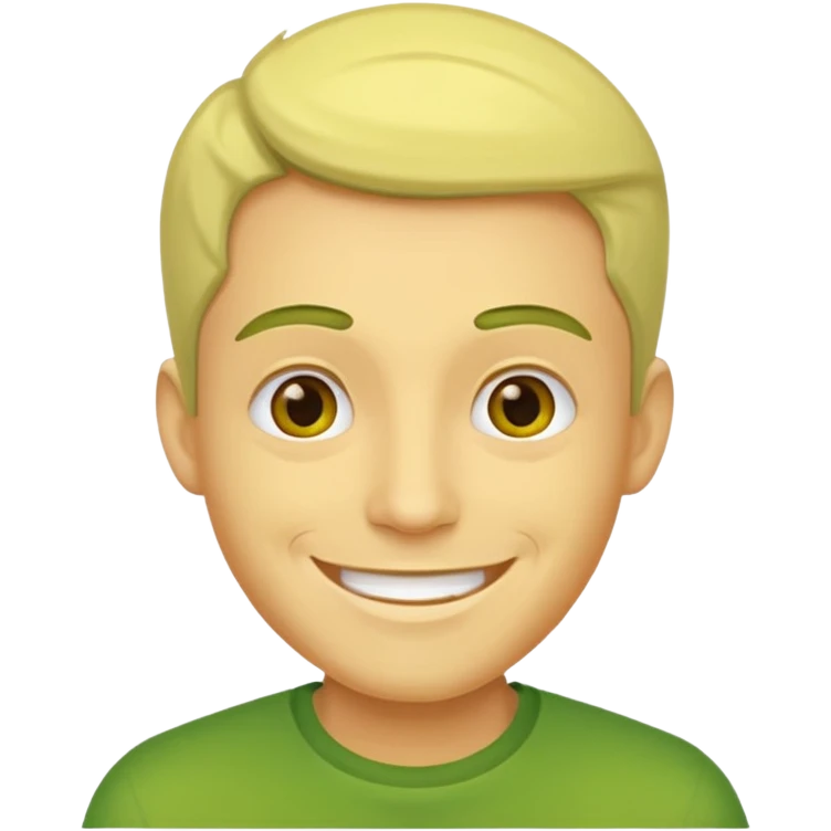 Yeşil sarı adam emoji