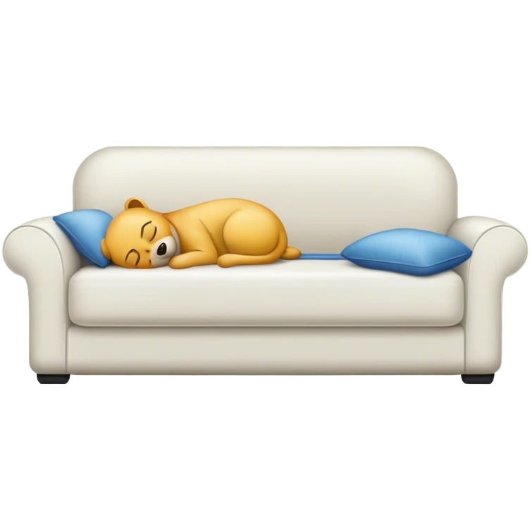 Sofa sleeping emoji