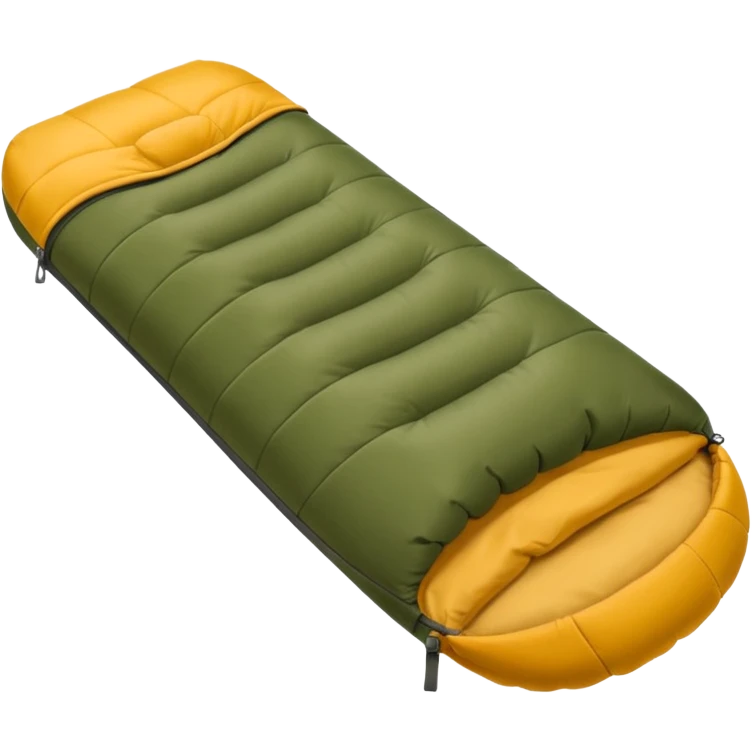 Camp Essentials, seeping bag emoji
