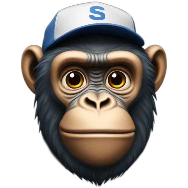 ape with a cap emoji