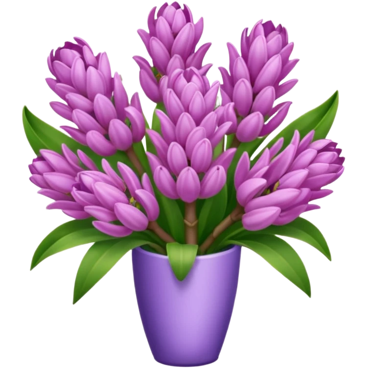 a light margenta bouquet of Hyacinth emoji