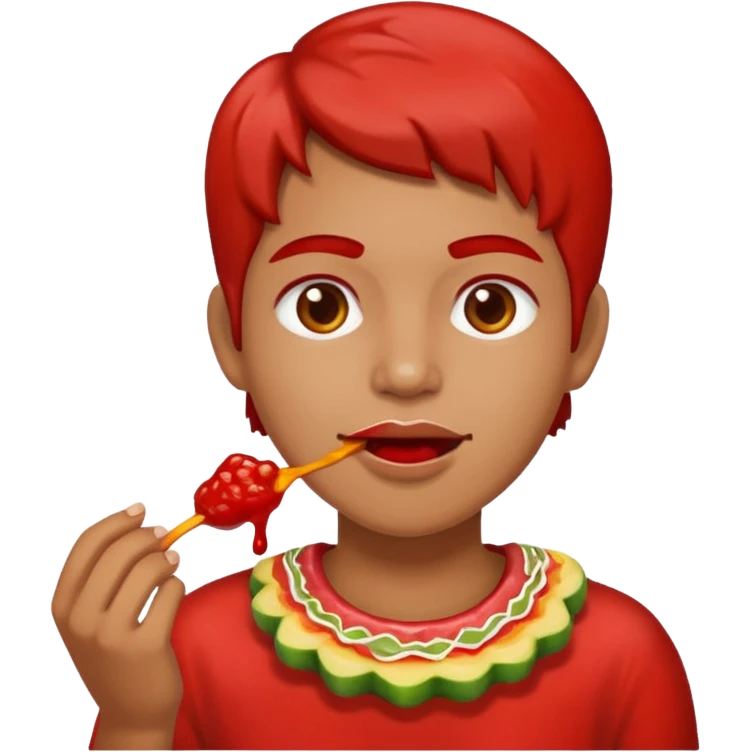 Teorodo con un chamoy emoji