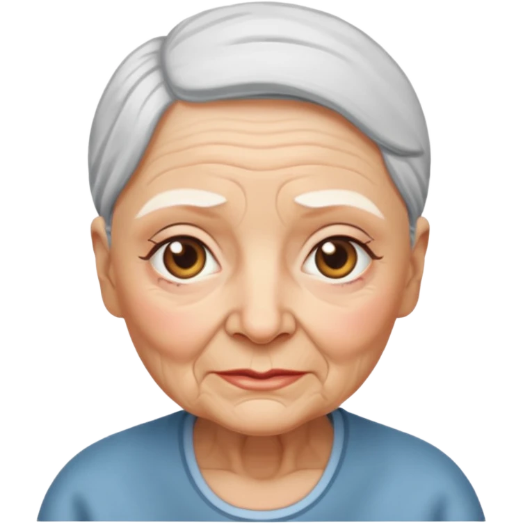 bald grandma emoji