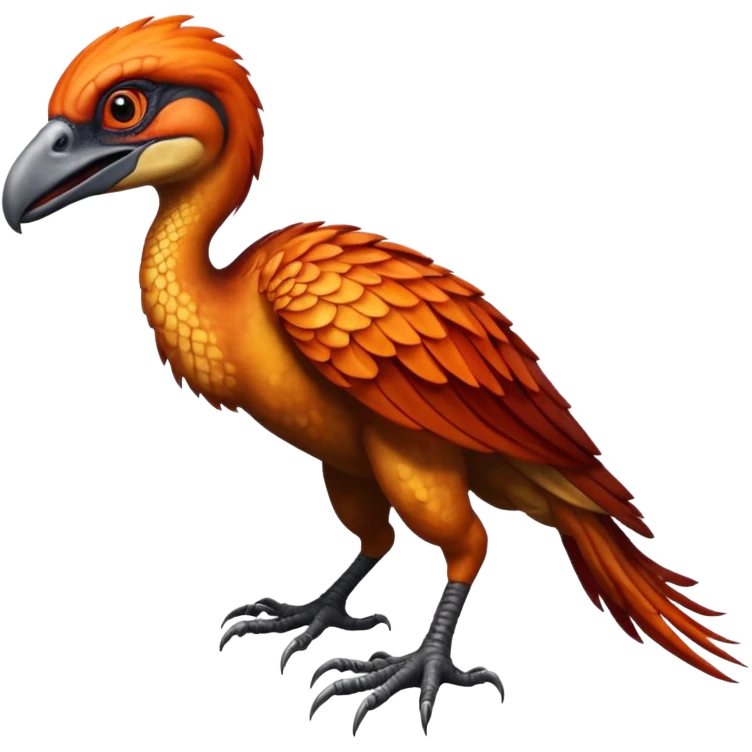 hyper realistic pyroraptor emoji