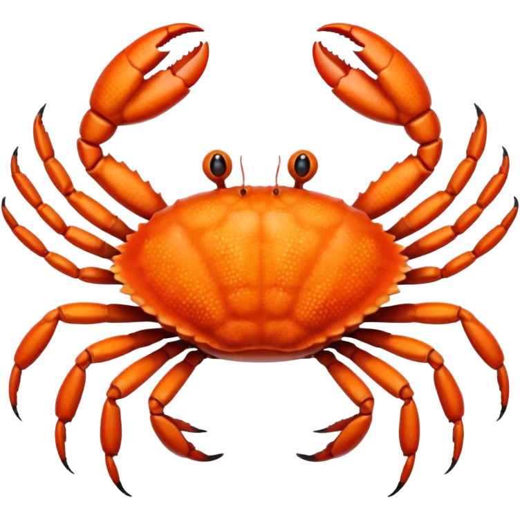 A crab with a total of eight legs emoji