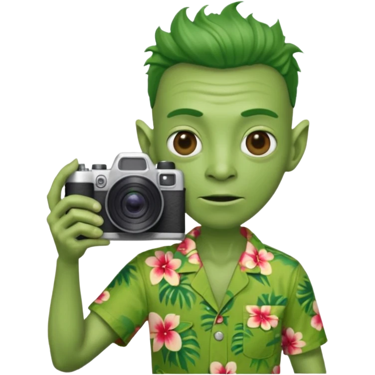 tourist alien emoji