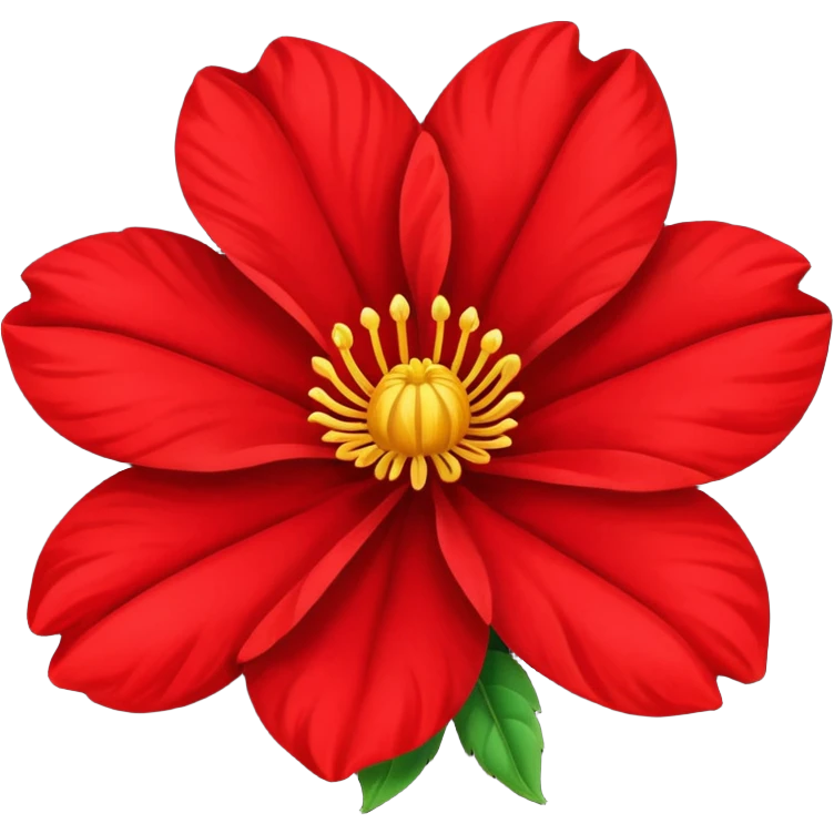 Red flower emoji