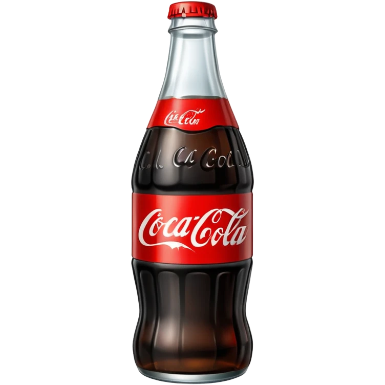 coca cola bottle with black label emoji