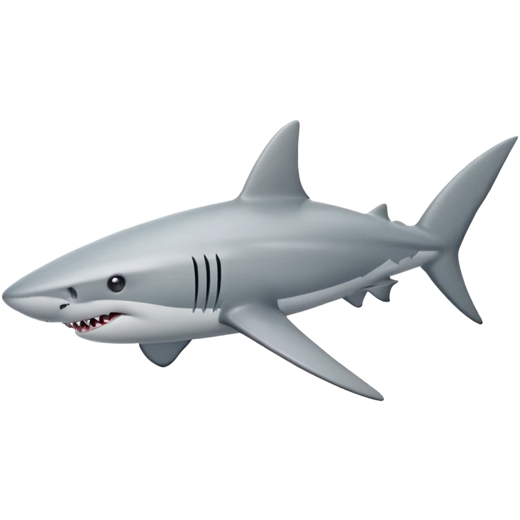 Shark flying emoji