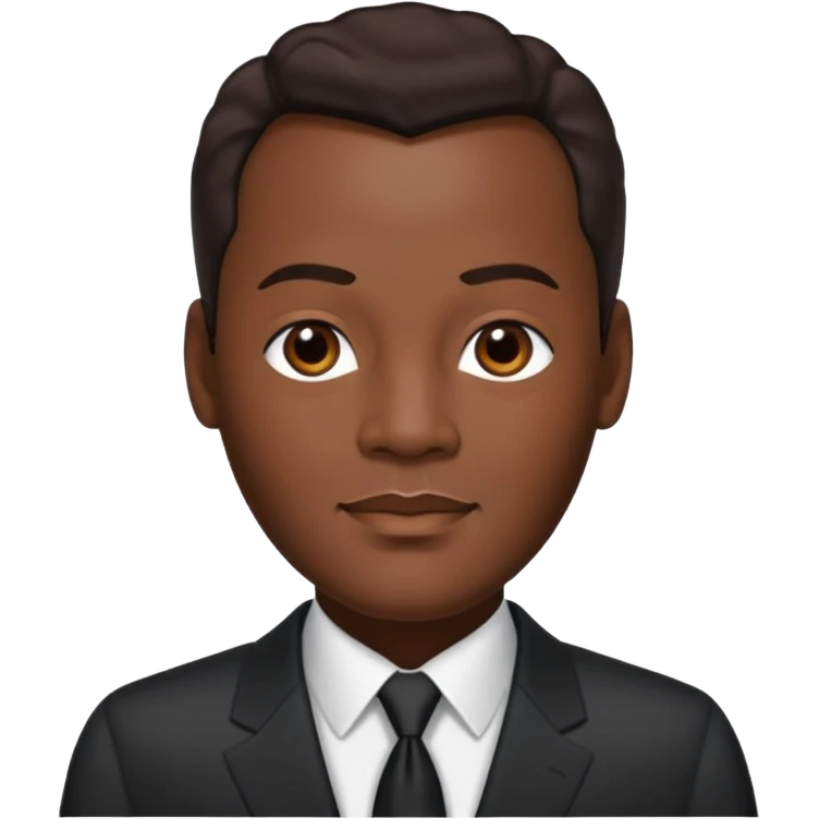 Luther Vandross with dark brown hair emoji
