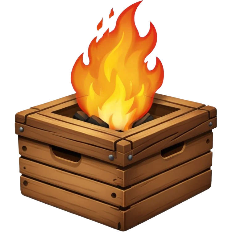 box on fire emoji